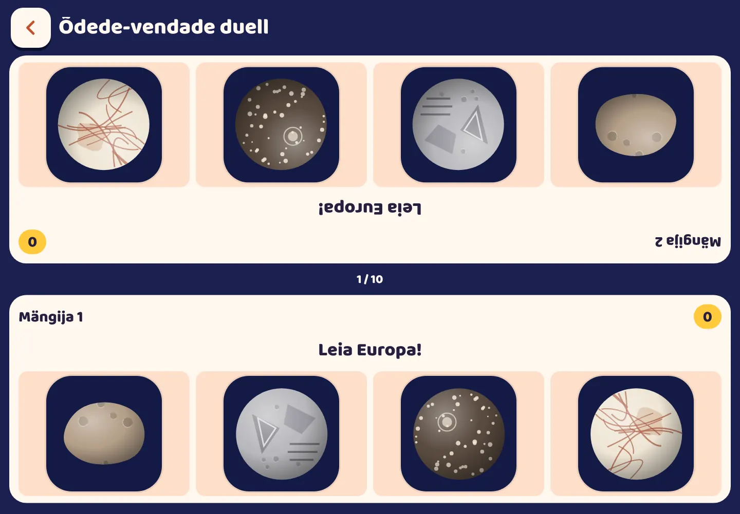 Kuvatõmmis Space Wiki äpist: Kaks mängijat, üks tahvelarvuti